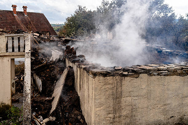 Professional Emergency Fire Cleanup technician working in Kingsville, TX